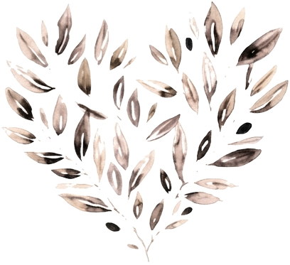 Cœur de feuilles d'olivier
